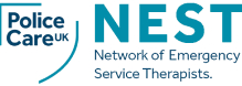 The logo for NEST (Network of Emergency Service Therapists)